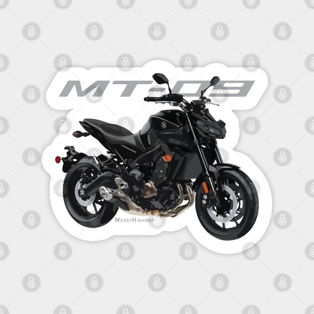 Yamaha MT 09 19 black sal Yamaha Motorcycles Sticker TeePublic